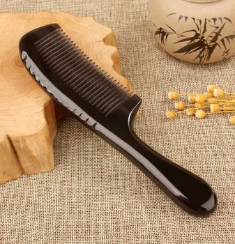 איכות גבוהה קרן המסרק מעובה טבעי אנטי סטטי נקבה שיער ארוך אנטי-זרוק המסרק מתנה הביתה עיסוי המסרק