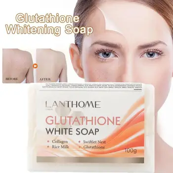 מקורי Lanthome גלוטתיון הלבנת סבון עבור עור הפנים שהארת גוף לחות ReduceWrinkle נמש מיצוק Nour L5N0