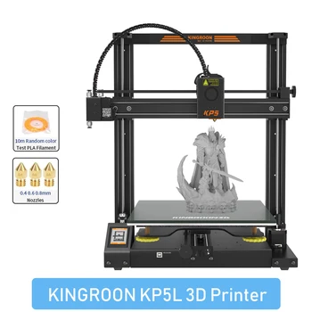 KINGROON KP5L מדפסת 3D impresora 3d profesional מדפסות 300*300*330mm גדול בתוספת גודל הדפסה טיטאן מכבש לחדש את החשמל