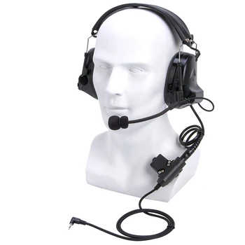 U94 דיבור / שידור+שחור טקטי דיבורית אישית, הפחתת רעש הגנת שמיעה ירי אוזניות עבור Motorola T5620 T6200 6200C TKLR T3
