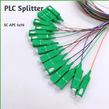 איכות גבוהה 1X16 PLC SC/APC SM מצב יחיד סיבים אופטיים ספליטר צבע 0.9 מ 