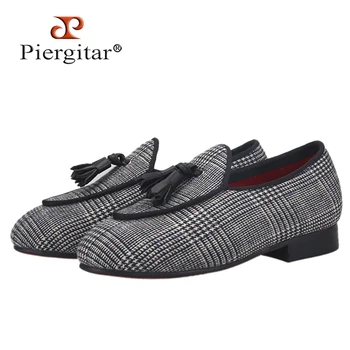 Piergitar 2021 חדש בעבודת יד לילדים ציצית נעליים צבעי אדום outsole נעלי ילד נעלי הורים נעל אותם אנשים בטלנים עיצוב