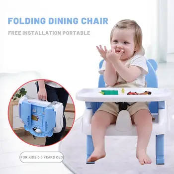 תינוק מתקפל פינת אוכל כיסא בוסטר כיסא האכלה לתינוקות צ ' יילדס מושב הגבהה לילדים 0-3 בת