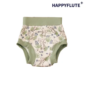 HappyFlute בלעדי התינוק אימון מכנסיים רחיץ&לשימוש חוזר במבוק חומר כותנה אקולוגית חיתולים לתינוק