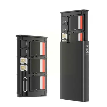SD Micro SD כרטיס ה-SIM Pin של כרטיס זיכרון אחסון תיבת בודי 1 מחזיק טלפון נייד סגסוגת 17 כרטיס אלומיניום אביזרים כיס, C8T0