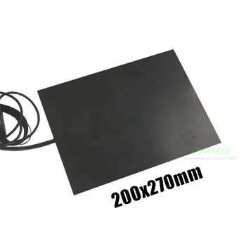 200x270mm מדפסת 3D גומי סיליקון דוד חשמלי 500W משטח חימום / חום המיטה מותאם אישית