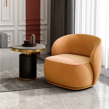 נורדי בד יוקרה בסלון ספות עצלן יחיד פנאי מודרני ספה קטנה הכיסא Divani דה Soggiorno ריהוט הבית WK50SF