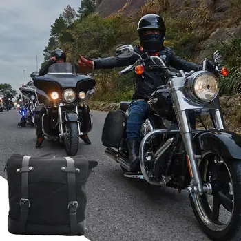 לצד תיקי אוכף לאופנועים וינטג ' רוכב בצד התיק תלוי החטיבה צד אוכף תיק רטרו, נסיעות מטען שקיות Moterbike