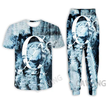 Underoath הלהקה הדפסת 3D מזדמן חולצת טריקו + מכנסיים ריצה מכנסיים מכנסיים חליפת בגדי נשים/ גברים סטים החליפה בגדים