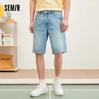 Semir ג ' ינס גברים קלאסי מגמה הגירסה הקוריאנית 2023 הקיץ החדש מצויד Capris Demin המכנסיים