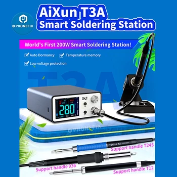 ג ' יי-סי AIXUN T3A 200W דיגיטלי עמדת הלחמה, טמפרטורה מתכווננת חשמלי, מלחם תחנה טלפון נייד תיקון כלי