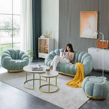 בסגנון נורדי כורסה הספה בסלון להירגע אישית כפול 3 מושב הספה גדול באיכות גבוהה ישר ספה Inflavel רהיטים