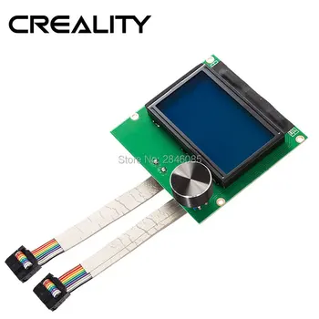 CREALITY מדפסת 3D חלקי בקר רמפות 1.4 LCD 12864 לוח הבקרה מסך כחול+כבל CR-10 מדפסת 3D