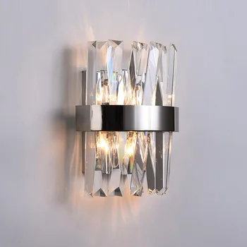 חדש מודרני קריסטל מנורת קיר מנורות קיר LED מקורה גופי תאורה עבור עיצוב הבית האמבטיה לחדר השינה למסדרון מראה