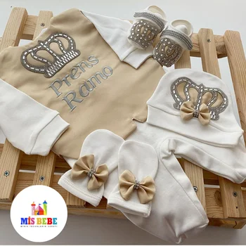 סטוני הוכתר 5-יח התינוק סט ביגוד אישית תלבושת מותאמת אישית בגדי תינוקות חורף אביב