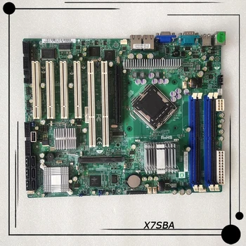 X7SBA המקורי עבור Supermicro 3200 שבב יחיד-דרך 775-pin Server לוח האם הציוד לוח האם נבדק מושלם