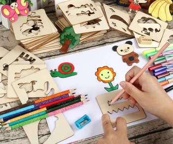 בגן תלמידים למתחילים עבור גרפיטי ציור תבניות בנים ובנות חינוכיים לילדים, צעצועים 2021