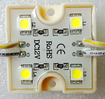 20pcs/string צבע לבן 5050 SMD LED מודול;DC12V קלט;0.96 W