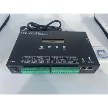 הוביל פיקסל אור גדול פרויקט משלוח מהיר של ה-Ethernet מחובר RGB RGBW DMX באינטרנט Artnet בקר