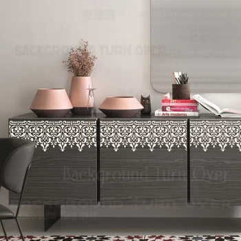 30cm - 70cm קיר שבלונה לציור תבנית יצרני רהיטים טיח וינטאג', רטרו יוקרה מסורתית הגבול המפריד S346