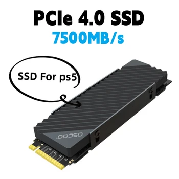 OSCOO 2280 NVME PCIe 4.0 x4 SSD 1tb-2 טרה-בתים של מצב מוצק דיסק עבור PS5 שולחן העבודה כונן SSD פנימי של מצב מוצק דיסק