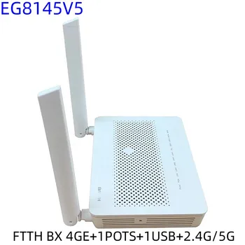 מקורי חדש HW EG8145V5 סיבים נתב Gpon ONU FTTH BX 4GE+1POTS+1USB+2.4 G/5G Dual Wifi עם אנגלית המודם נתב
