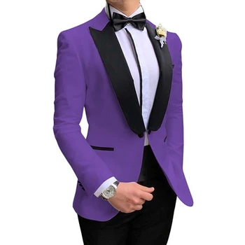 2023 סגנון חדש של גברים חליפות עסקים כפתור אחד החתן רשמית מסיבת חליפות גברים 2 חלקים(ז ' קט+מכנסיים )traje de נוביו