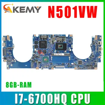 G501V עבור ASUS N501VW G501VW G58V UX501V UX501VW מחשב נייד לוח אם N501V Mainboard מבחן בסדר I7-6700HQ Cpu 8GB-ראם GTX960M-2G/4G