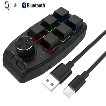 Bluetooth 5.0 מאקרו מקלדת תכנות מותאם אישית לוח המקשים להעתיק ולהדביק מכני מקלדת מיני כפתור Hotswap פוטושופ המשחקים