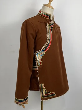 הסתיו חורף לגברים הטיבטי ' קט סיני בגדים מסורתיים ממזרח בסגנון מזרחי טיבט מעיל בסגנון אתני מקסימום זכר