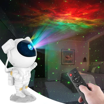 האסטרונאוט כוכבים מקרן 360° Galaxy מקרן אור חלל, תאורה קולנוע ביתי, ילדים למבוגרים יום הולדת יום האהבה
