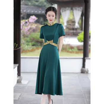 Yourqipao 2023 הקיץ Cheongsam הסינית נשים זמן Evning שמלות בתוספת גודל מסורתי Hanfu חצאית טאנג חליפת שמלות לנשף צ ' יפאו