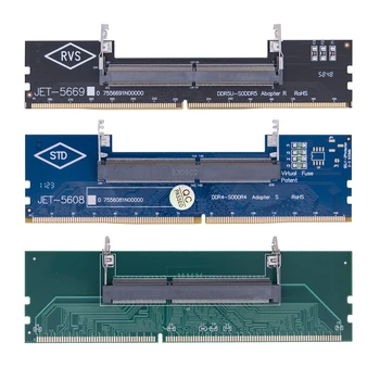 DDR3 DDR4 DDR5 כדי so-DIMM-מתאם מחברים את המחשב הנייד זיכרון RAM DDR3/4/5 Sodimm כדי Dimm קמה 240pin 288pin DIMM כרטיס עבור שולחן העבודה