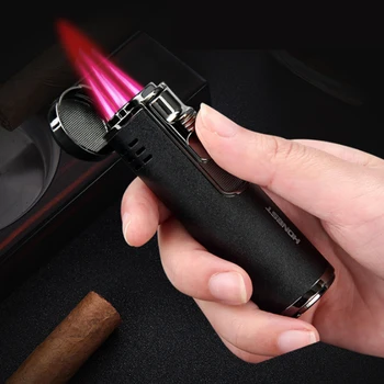 מתכת Windproof קומפקטי בוטאן סילון למילוי גז מצית אקדח ריסוס טבק, מצתים גברים מעשן מתנה