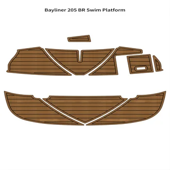 Bayliner 205 BR לשחות פלטפורמה שלב הסירה אווה פו קצף טיק לסיפון קומה כרית מחצלת