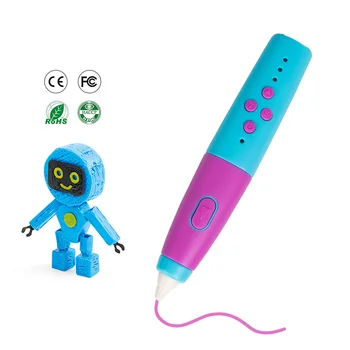 האלחוטי החדש 3d עט עם Pcl נימה טמפרטורה נמוכה בטיחות צעצוע חינוכי לילדים הדפסת 3d עפרונות
