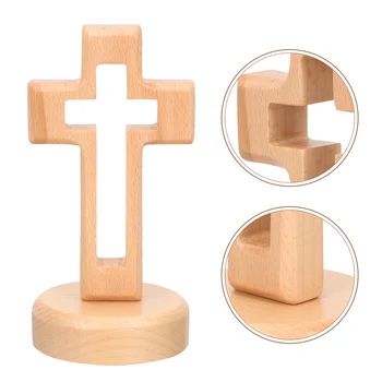Cross קישוט עיצוב שולחן צורה מעטרים תליון שולחן עץ עץ ביתיים אוסף התינוק
