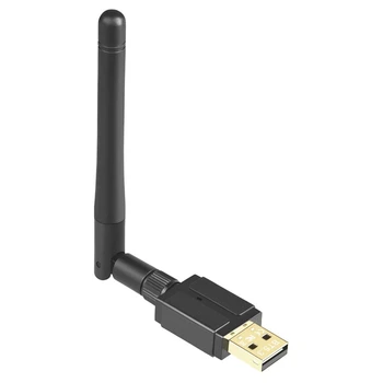 1 סט 100 מטר אנטנה חיצונית USB Bluetooth 5.3 מתאם USB Bluetooth משדר מקלט (שחור)