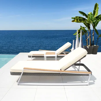 יחיד מעצב כורסה אלסטי עמיד למים מבטא קל נוח החוף קומה הכיסא נורדי גן מודרני נוח טרקלינים רהיטים