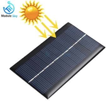 פאנל סולארי 0.05 W 0.6 W 1W 1.5 W Mini מערכת אנרגיה סולארית DIY עבור תאים סולריים סוללה מטען לטלפון נייד 0.5 V, 6V 9V תאורה ביתית