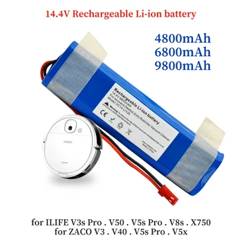 Echte – Batterie ליתיום-יון 4S1P 14.4 V 4.8-9.8 אה לשפוך רובוט, V3s Pro, V50, V5s Pro, V8s, x750, nouveauté