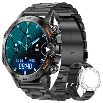 עבור Samsung Galaxy A32-A12 A51 A52 A72 שעון חכם גברים מסך מגע קורא Smartwatch עמיד למים לחץ דם קצב לב לצפות