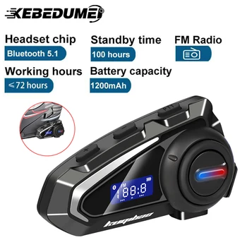 קסדת אופנוע אוזניות Bluetooth 5.1 שליטה קולית Roise הפחתת עמיד למים רדיו FM אוזניות אלחוטיות עם שלושת הצבעים