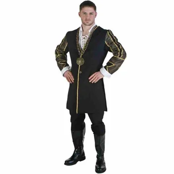 למבוגרים ליל כל הקדושים המפלגה Cosplay תלבושות סקסיות המלך הנרי ⅷ של אנגליה 's בגדים לגברים תלבושת