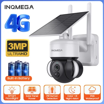 INQMEGA 4G ה SIM-הסוללה השמש מצלמה Mini מצלמת IP סוללה מיני להקליט וידאו לילה IR מעקב WiFi אבטחה CCTV