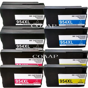 8pack תואם hp954XL מחסנית דיו עבור OfficeJet Pro 8715 8210 7740 8716 All-in-one Printer