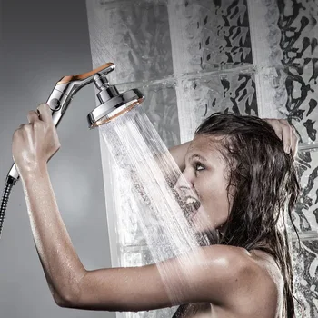 בלחץ ממטרה לחיסכון במים כף היד המקלחת ראש מקלחת מים תפסיק לפזר את חדר האמבטיה ראש מקלחת