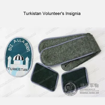 ReproductionGerman טורקיסטן מתנדב העיטורים של שרוול המגן, צווארון כרטיסיות, רצועות כתף