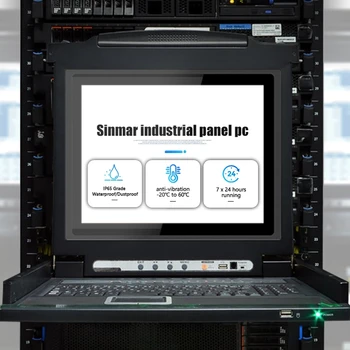 sinmar ODM משולב hmi plc ואת מסך מגע בקר הצג אוטומציה תעשייתית לוח מחשב הכל באחד עבור hmi plc