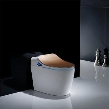 חם מוצרים מודרניים כלים סניטריים צבע זהב כיסוי מושב inteligente inodoro wc אוטומטי שטיפה חכם חכם טואלט